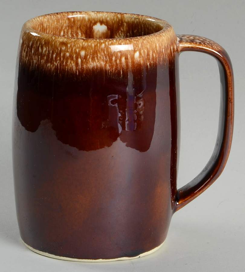 Brown Drip (House and Garden, Mirror Brown) Beer Stein by Hull-1