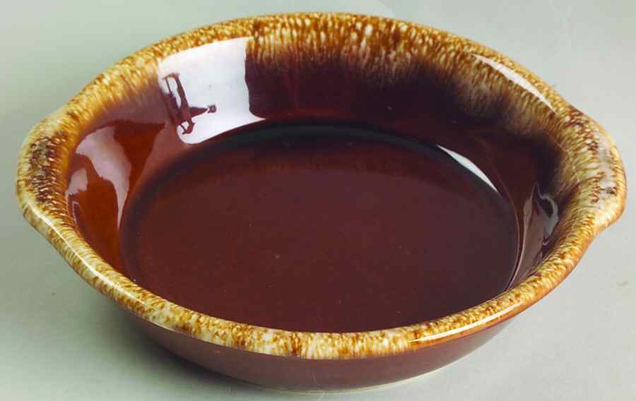 Brown Drip (House and Garden, Mirror Brown) Lugged Cereal Bowl by Hull-1