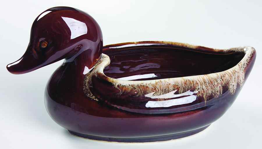 Brown Drip (House and Garden, Mirror Brown) Duck Planter by Hull-1