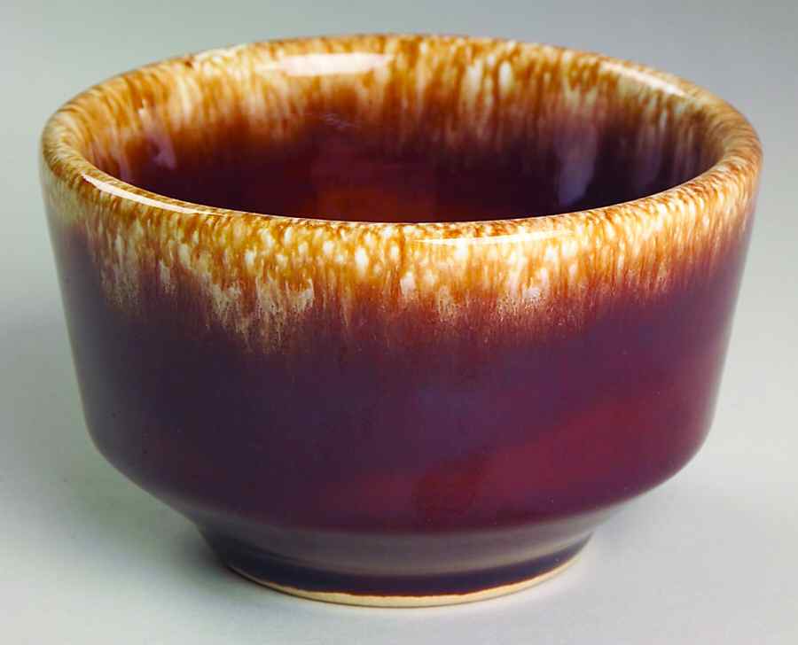Brown Drip (House and Garden, Mirror Brown) Open Sugar Bowl by Hull-1