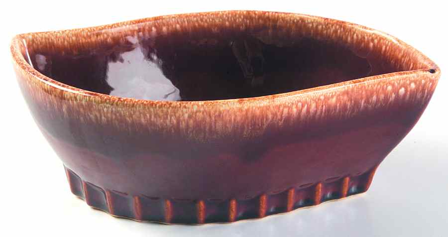 Brown Drip (House and Garden, Mirror Brown) 9" Freeform Planter by Hull-1