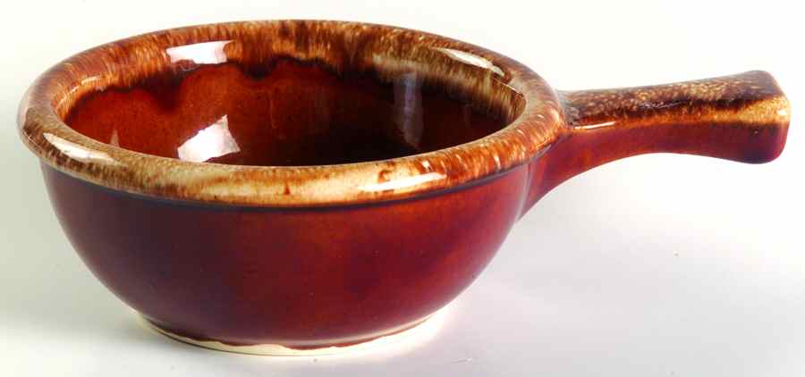 Brown Drip (House and Garden, Mirror Brown) Individual Casserole No Lid by Hull-1
