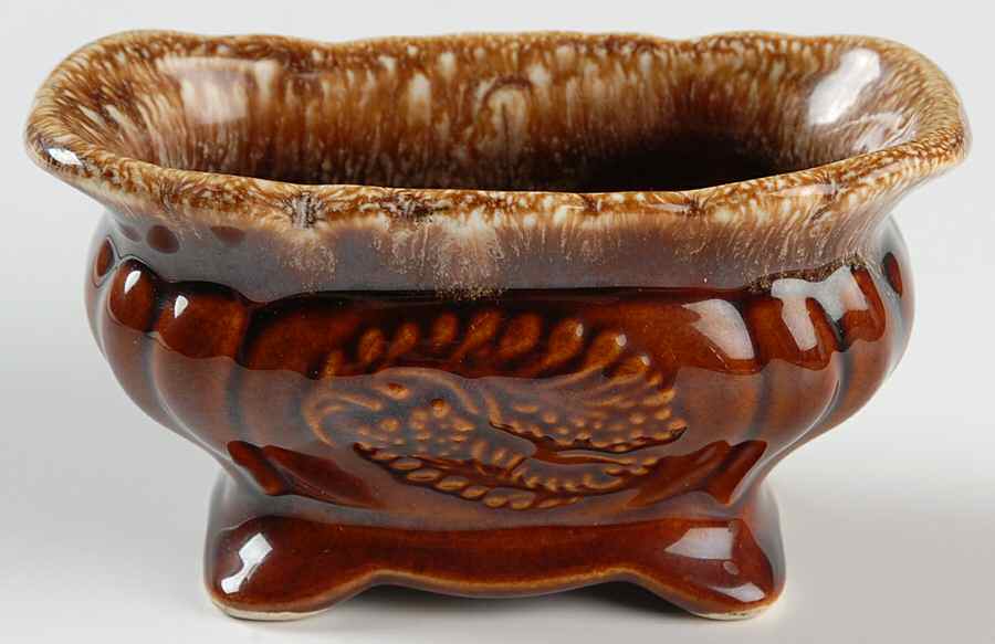Brown Drip (House and Garden, Mirror Brown) Planter 2" by Hull-1