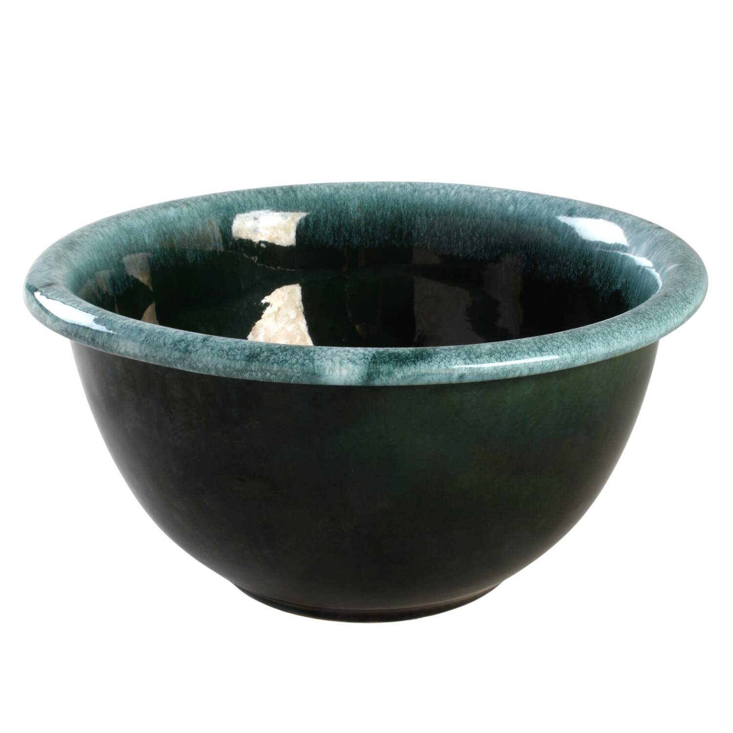 Green Agate 8" Mixing Bowl by Hull-1