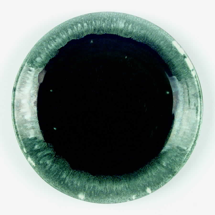 Green Agate Dinner Plate by Hull-1