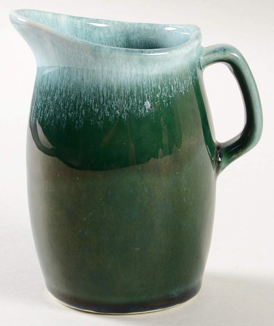 Green Agate Creamer by Hull-1