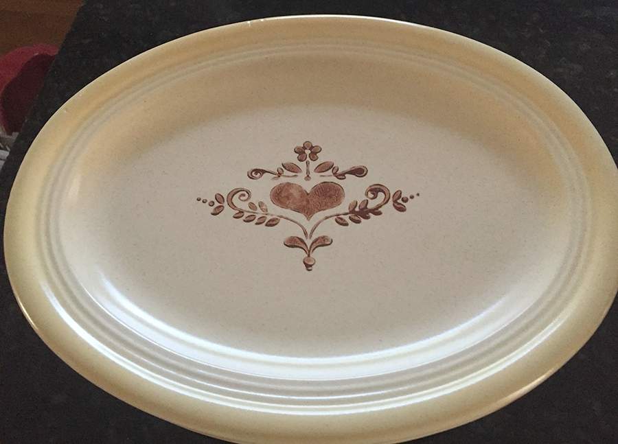 Heartland 12" Oval Serving Platter by Hull-1