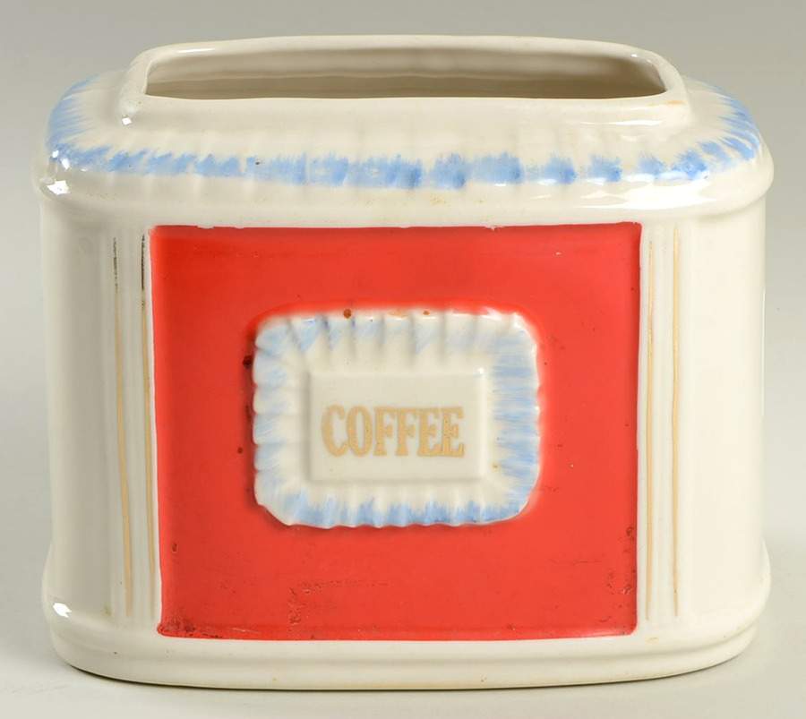 Little Red Riding Hood Coffee Canister No Lid by Hull-1