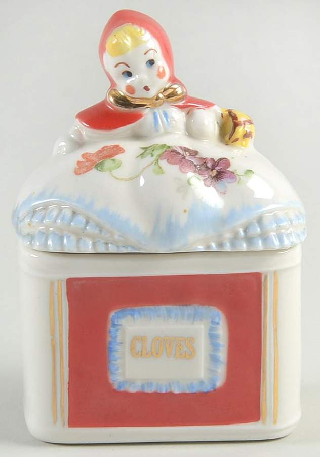 Little Red Riding Hood Cloves Spice Jar & Lid by Hull-1