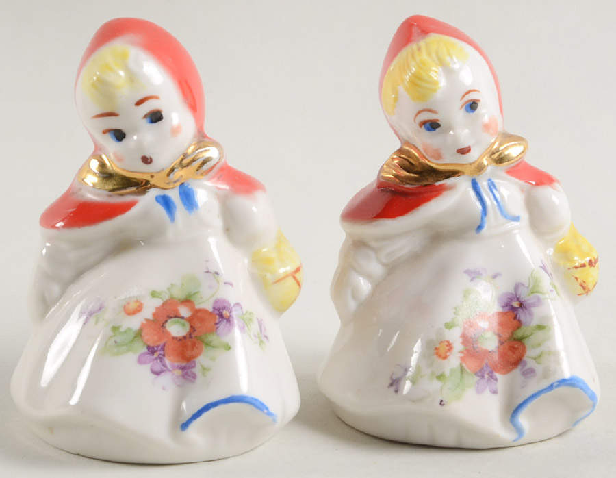 Little Red Riding Hood Salt & Pepper Set by Hull-1