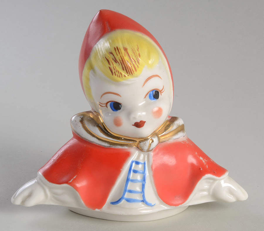 Little Red Riding Hood Lid for Cracker Jar by Hull-1