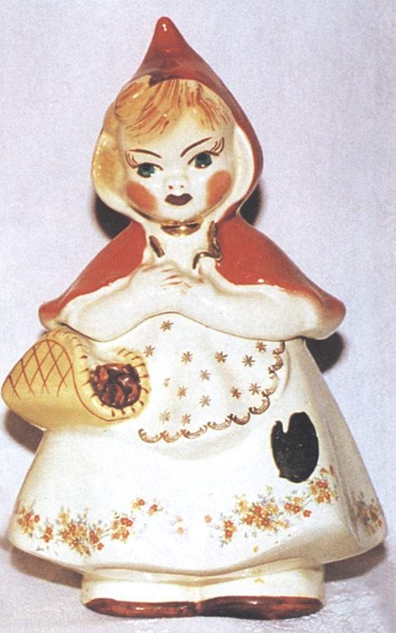 Little Red Riding Hood Cookie Jar & Lid by Hull-1