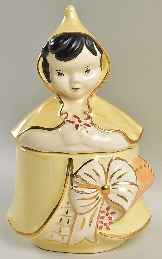 Little Red Riding Hood Dresser Jar & Lid by Hull-1