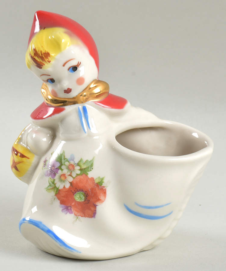 Little Red Riding Hood Open Sugar Bowl by Hull-1