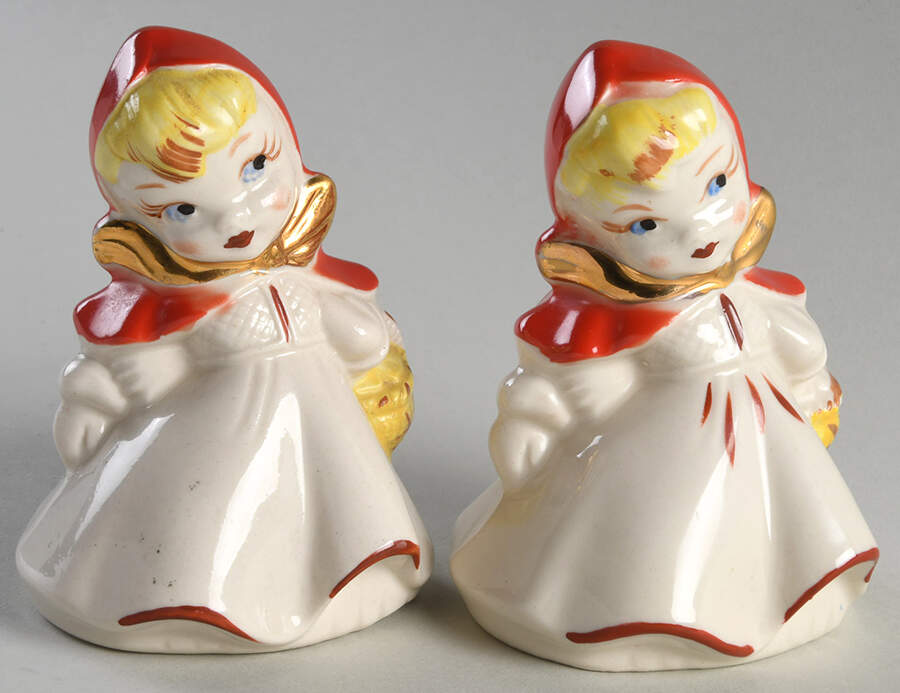 Little Red Riding Hood Salt & Pepper Set by Hull-1