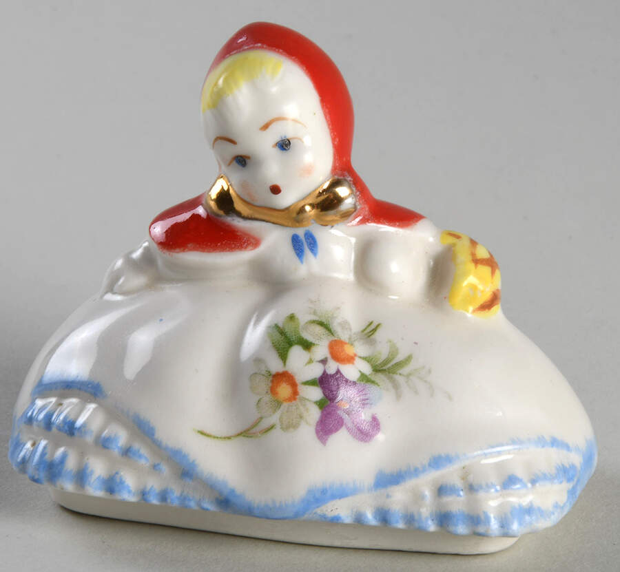 Little Red Riding Hood Lid for Nutmeg Spice Jar by Hull-1