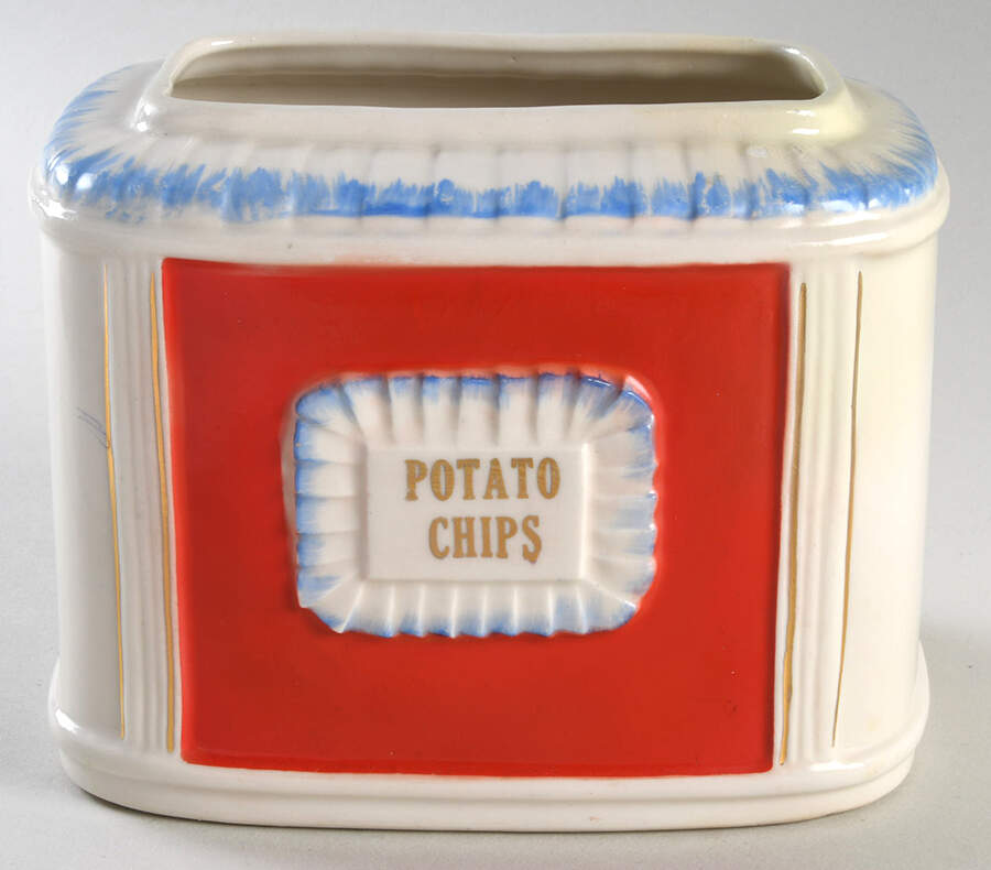 Little Red Riding Hood Potato Chip Canister No Lid by Hull-1