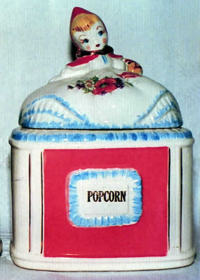 Little Red Riding Hood Popcorn Canister & Lid by Hull-1