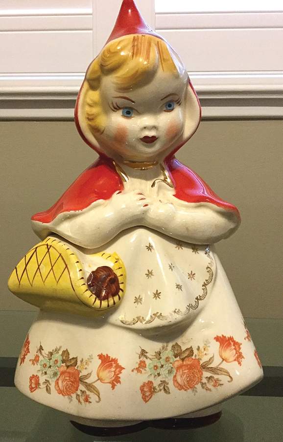 Little Red Riding Hood Cookie Jar & Lid by Hull-1