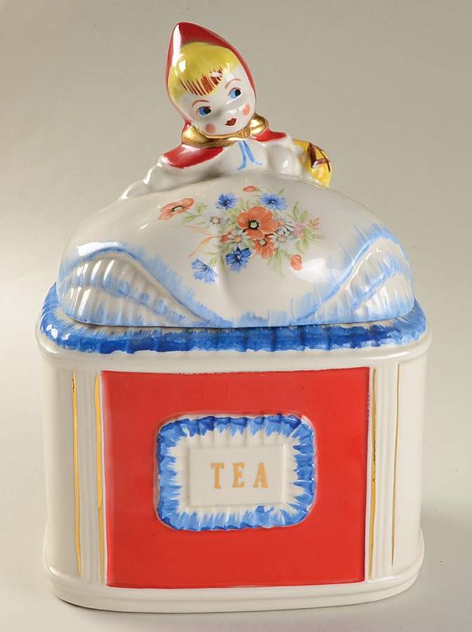 Little Red Riding Hood Tea Canister & Lid by Hull-1
