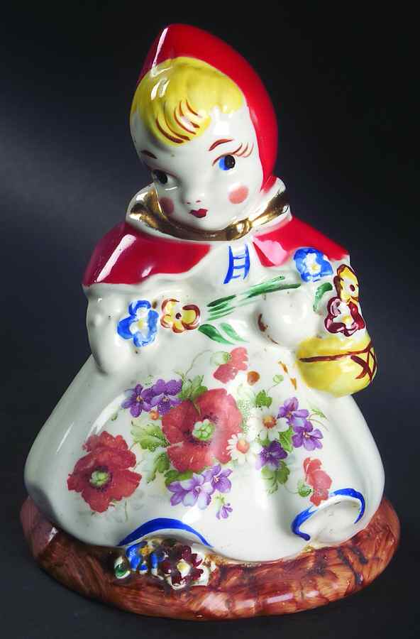 Little Red Riding Hood Lamp Base with No Electrical Parts by Hull-1