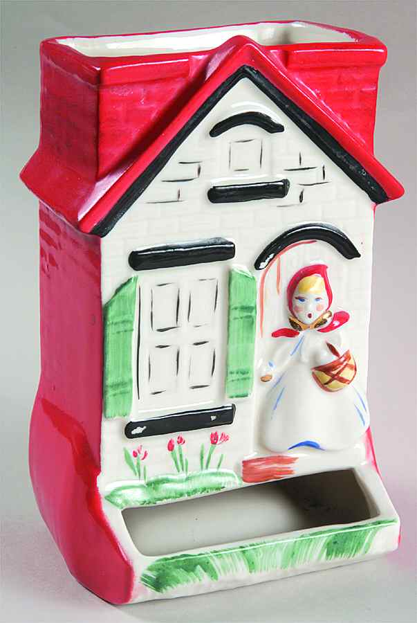 Little Red Riding Hood Match Holder, for Wood Matches by Hull-1