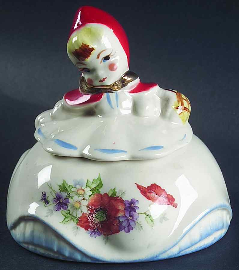 Little Red Riding Hood Sugar Bowl & Lid by Hull-1