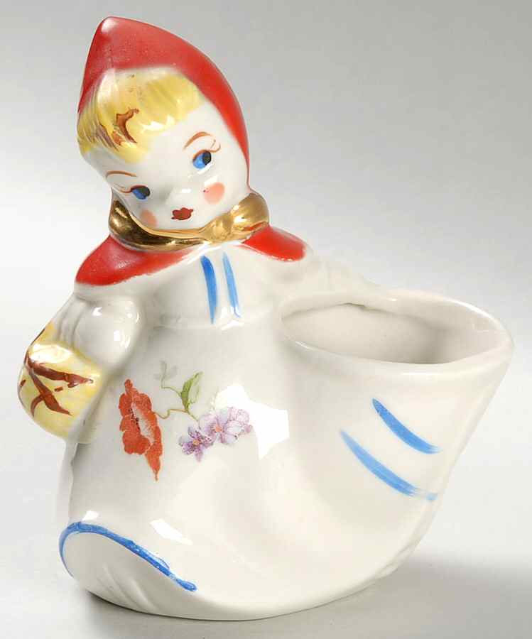 Little Red Riding Hood Open Sugar Bowl by Hull-1