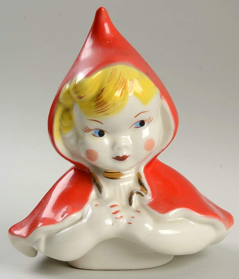 Little Red Riding Hood Lid for Cookie Jar by Hull-1