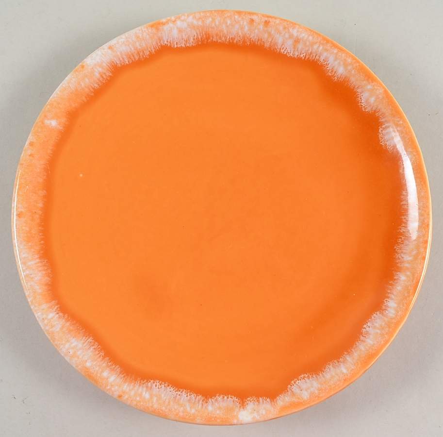 Tangerine Bread & Butter Plate by Hull-1