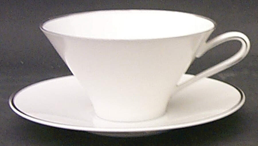 03738 Flat Cup & Saucer Set by Hutschenreuther-1