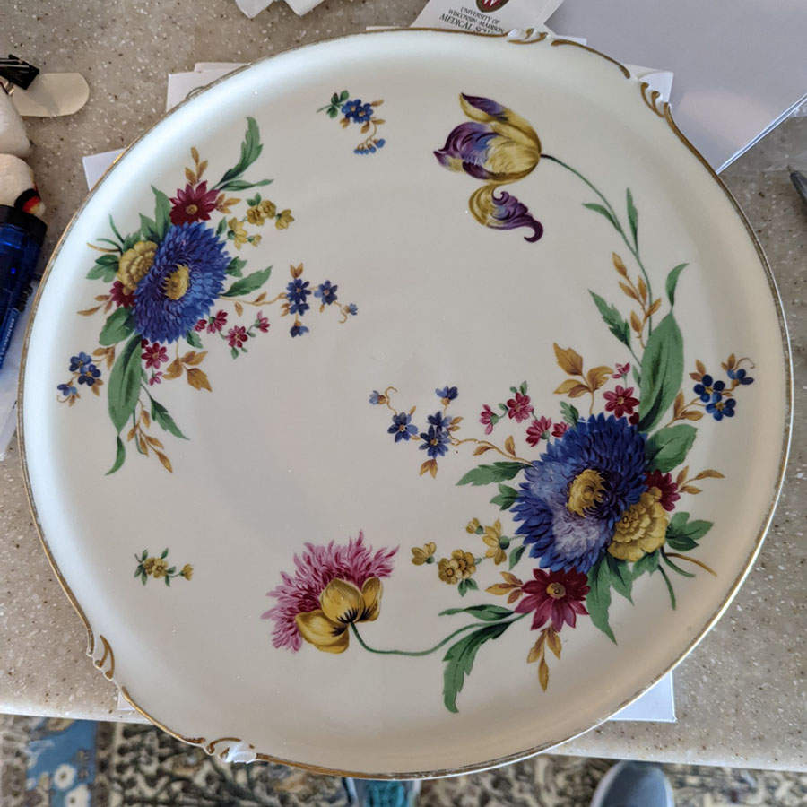 4065 Handled Cake Plate by Hutschenreuther-1