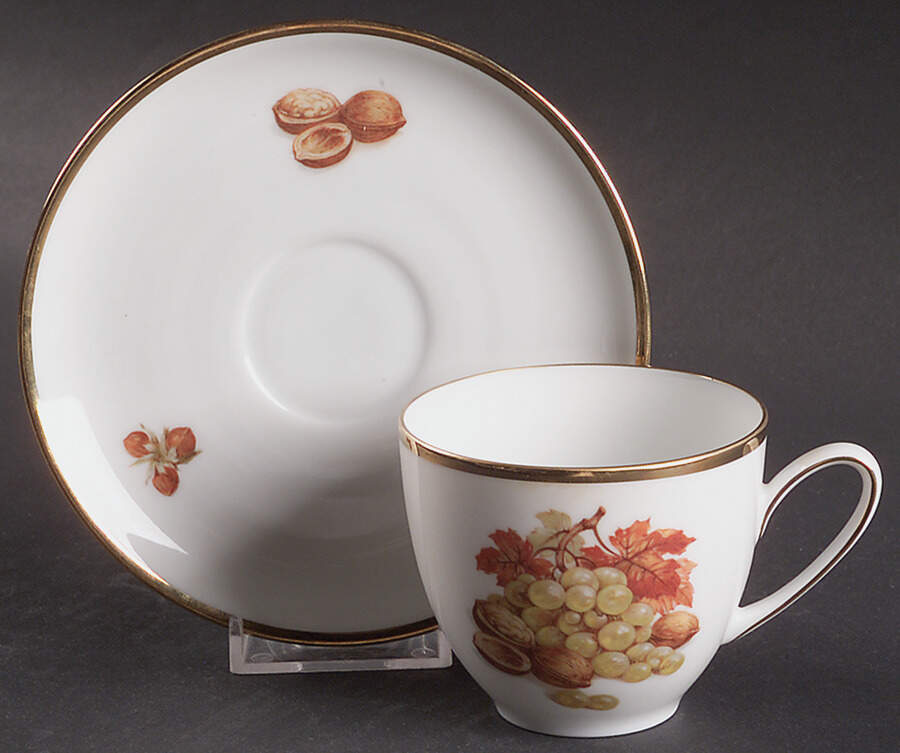 5025 Flat Cup & Saucer Set by Hutschenreuther-1