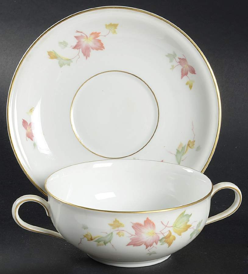 8250 Flat Cream Soup Bowl & Saucer Set by Hutschenreuther-1