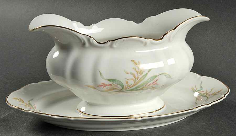 8578 Gravy Boat with Attached Underplate by Hutschenreuther-1
