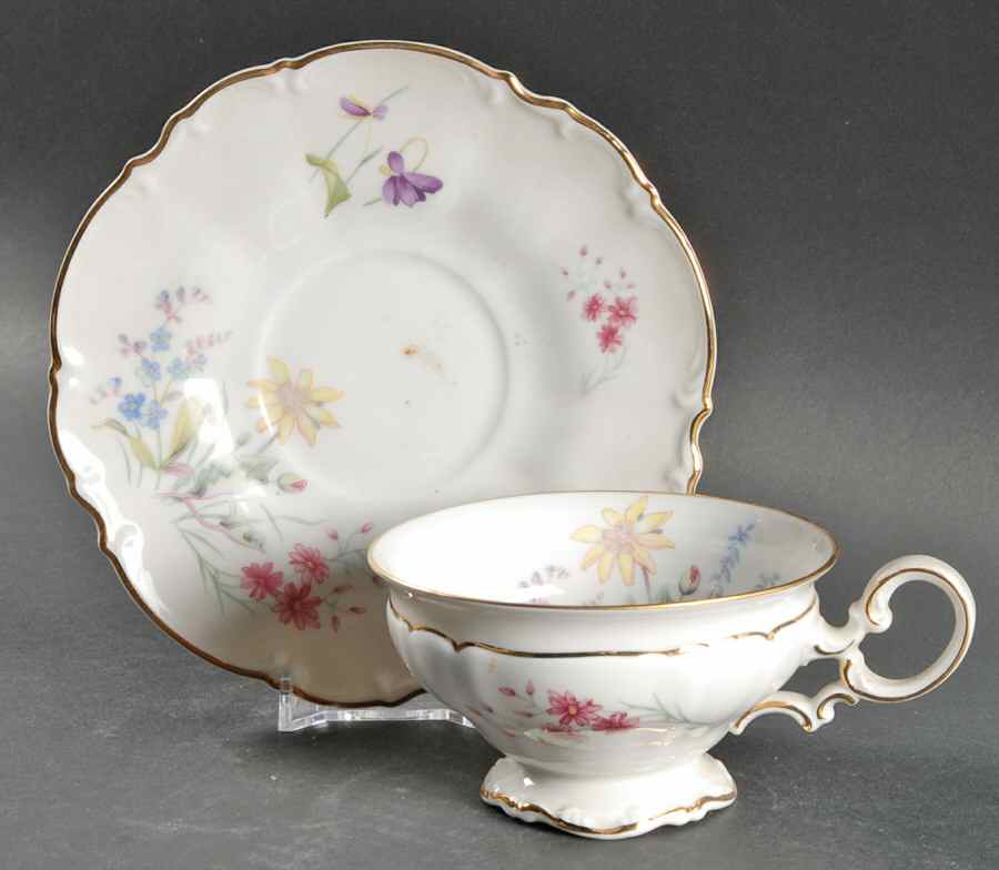 8940 Footed Cup & Saucer Set by Hutschenreuther-1