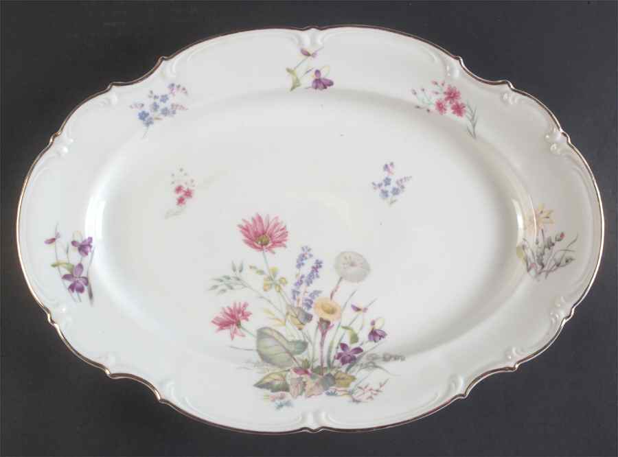 8940 15" Oval Serving Platter by Hutschenreuther-1
