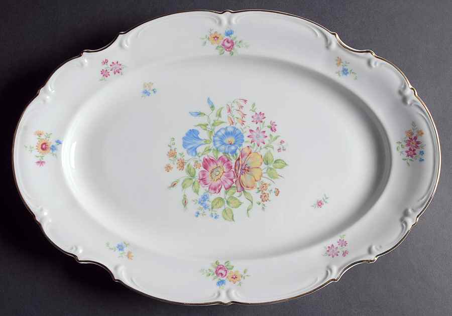 9039 15" Oval Serving Platter by Hutschenreuther-1