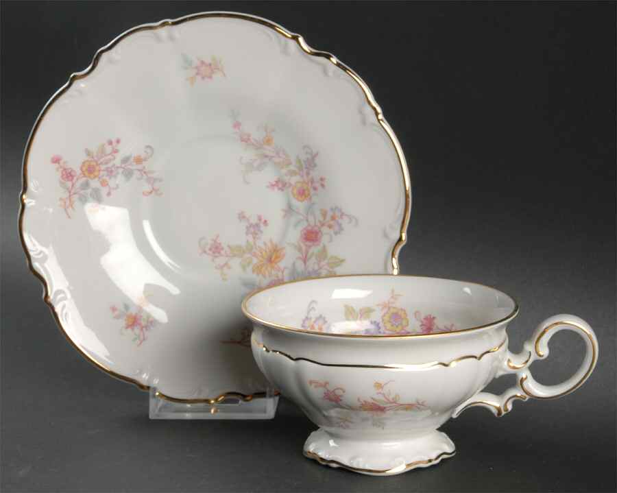 The Afton Footed Cup & Saucer Set by Hutschenreuther-1