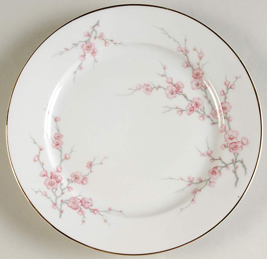 Almond Blossom (Rim) Salad Plate by Hutschenreuther-1