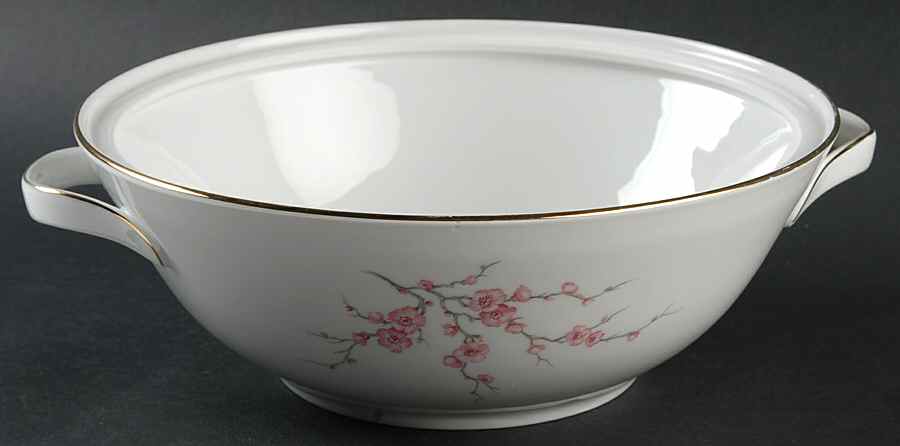 Almond Blossom (Coupe) Round Vegetable No Lid by Hutschenreuther-1