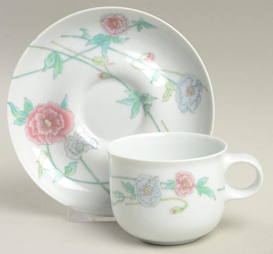 Alhambra Flat Cup & Saucer Set by Hutschenreuther-1