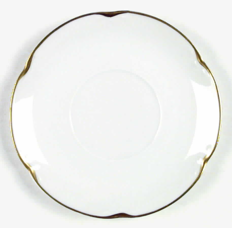 Alice (Gold Trim) Saucer for Flat Cup by Hutschenreuther-1