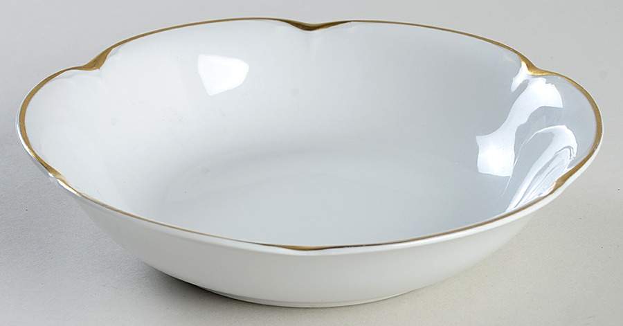 Alice (Gold Trim) Coupe Soup Bowl by Hutschenreuther-1