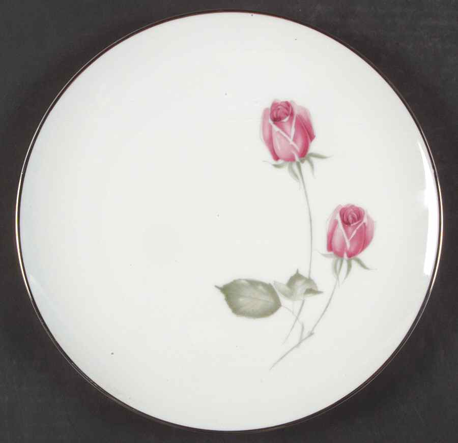 American Beauty (Platinum Trim, Sissi) Dinner Plate by Hutschenreuther-1