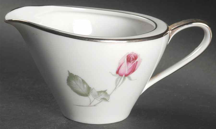 American Beauty (Platinum Trim, Sissi) Creamer by Hutschenreuther-1