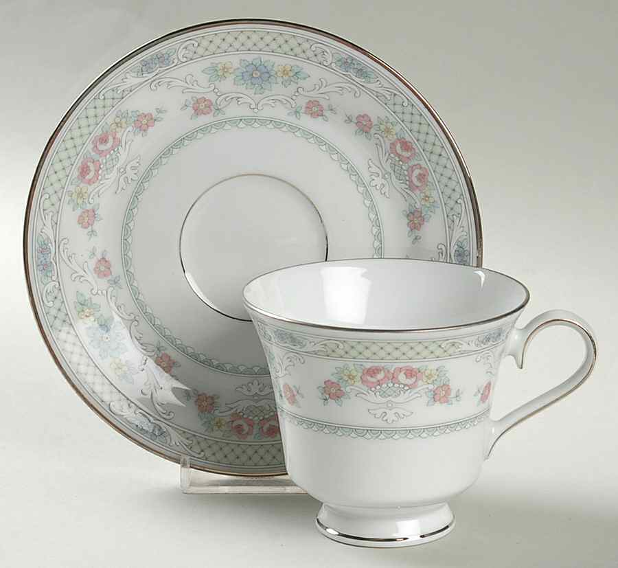 Antoinette Footed Cup & Saucer Set by Hutschenreuther-1