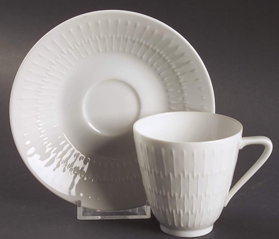 Apart Flat Cup & Saucer Set by Hutschenreuther-1