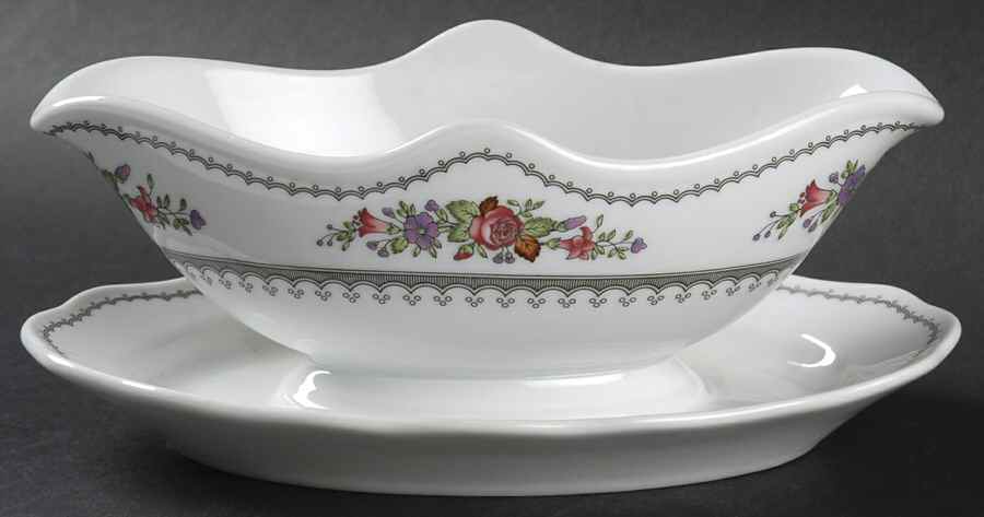 Arabella Gravy Boat with Attached Underplate by Hutschenreuther-1
