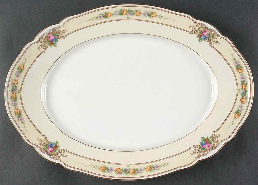 The Ascot 15" Oval Serving Platter by Hutschenreuther-1